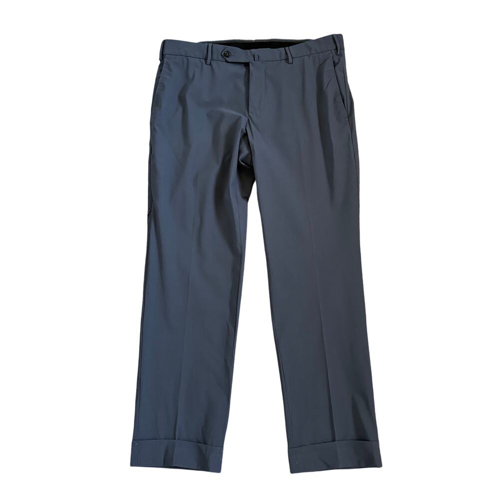 PT Torino Pants Mens Size 50 US 34/35 Gray Slim Fit Alpha Kinetic Fabric Travel